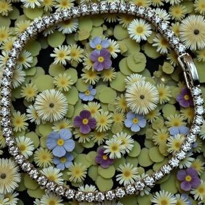 925 stamped  Silver Tennis Bracelet 7.5 inches